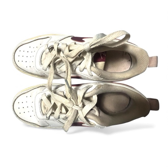 Nike Court Borough 2 Low White Dark Beetroot - Picture 8 of 16